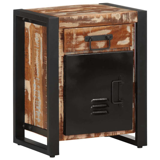 vidaXL Bedside Cabinets 2 pcs Multicolour Solid Rough Wood Mango