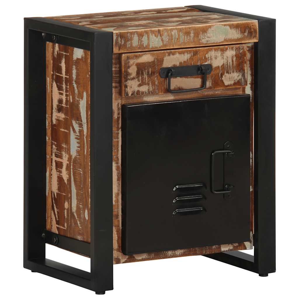 vidaXL Bedside Cabinets 2 pcs Multicolour Solid Rough Wood Mango