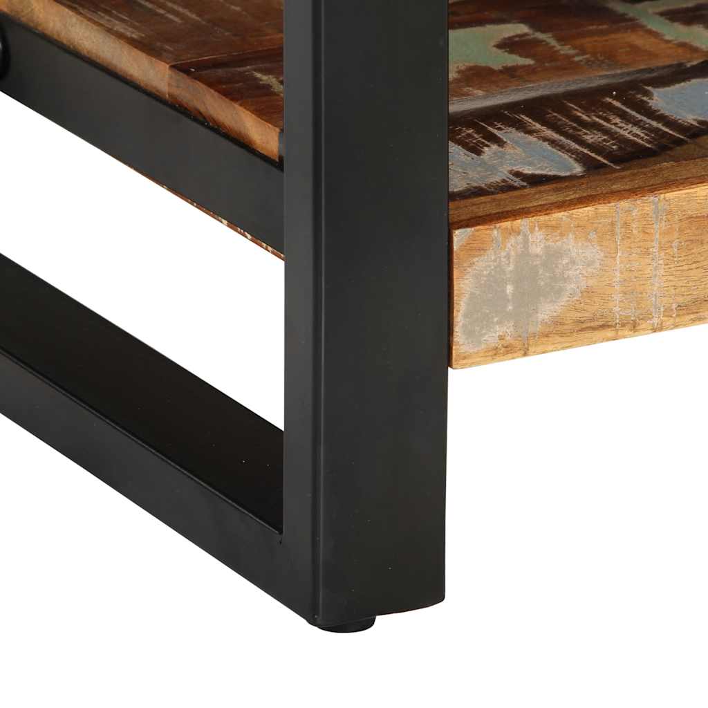 vidaXL Bedside Cabinets 2 pcs Multicolour Solid Rough Wood Mango