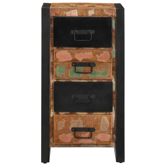 vidaXL Drawer Cabinet Multicolour 40x40x90 cm Solid Wood Reclaimed