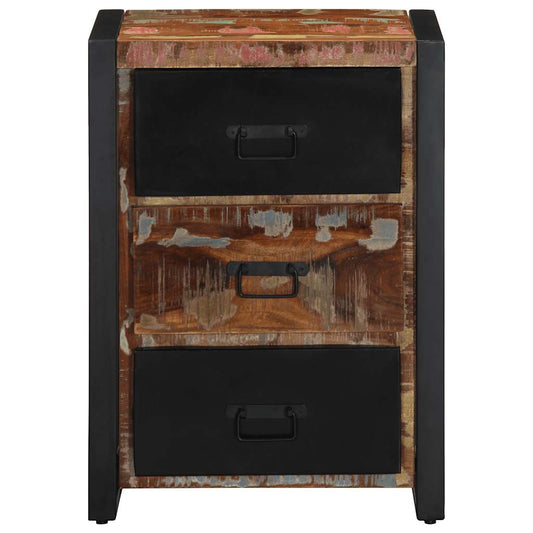 vidaXL Drawer Cabinet Multicolour 50x35x70 cm Solid Wood Reclaimed