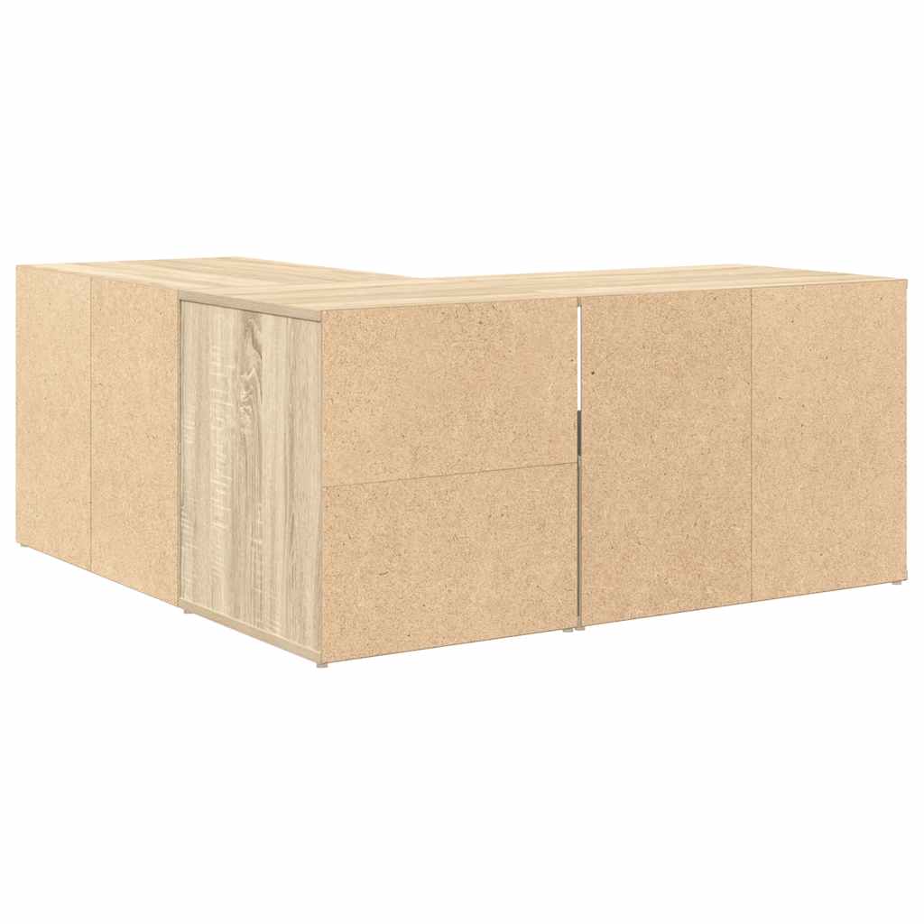 vidaXL Corner Cabinet Sonoma Oak 160x40x45 cm Engineered Wood