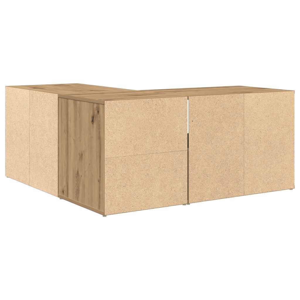 vidaXL Corner Cabinet Artisian Oak 160x40x45 cm Engineered Wood