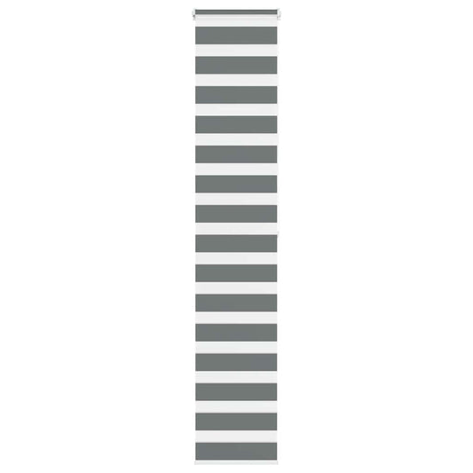 vidaXL Zebra Blind Dark Grey 50x200 cm Fabric Width 45,9 cm Polyester