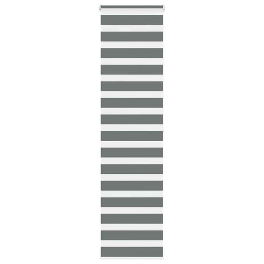 vidaXL Zebra Blind Dark Grey 60x200 cm Fabric Width 55,9 cm Polyester