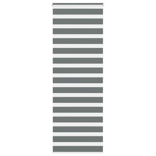 vidaXL Zebra Blind Dark Grey 75x200 cm Fabric Width 70,9 cm Polyester