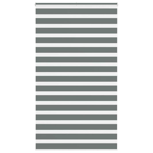 vidaXL Zebra Blind Dark Grey 120x200cm Fabric Width 115.9 cm Polyester