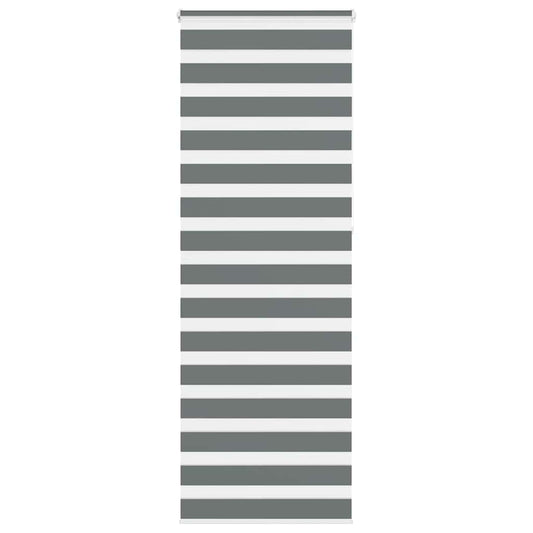 vidaXL Zebra Blind Dark Grey 70x230 cm Fabric Width 65,9 cm Polyester