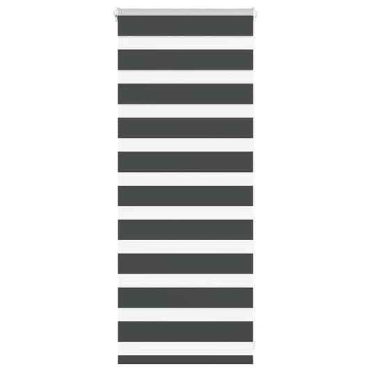 vidaXL Zebra Blind Black 60x100 cm Fabric Width 55,9 cm Polyester