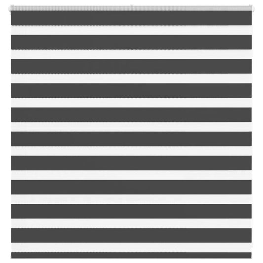 vidaXL Zebra Blind Black 140x100 cm Fabric Width 135,9 cm Polyester