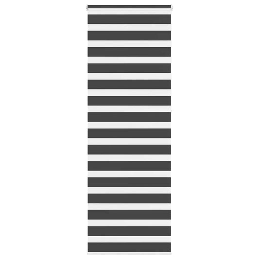 vidaXL Zebra Blind Black 70x230 cm Fabric Width 65,9 cm Polyester