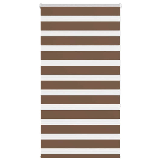 vidaXL Zebra Blind Brown 70x150 cm Fabric Width 65,9 cm Polyester