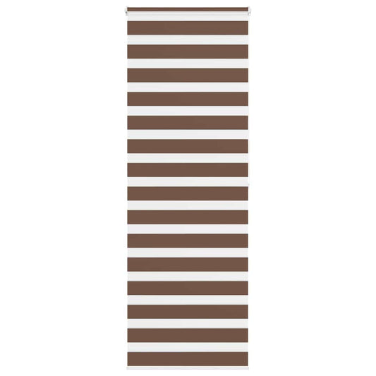 vidaXL Zebra Blind Brown 80x200 cm Fabric Width 75,9 cm Polyester