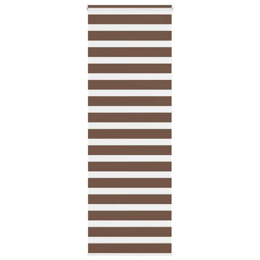 vidaXL Zebra Blind Brown 90x230 cm Fabric Width 85,9 cm Polyester