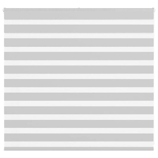 vidaXL Zebra Blind Light Grey 165x100cm Fabric Width 160.9cm Polyester