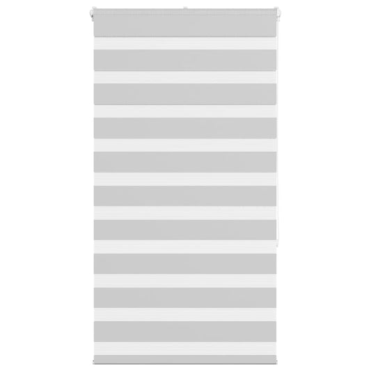 vidaXL Zebra Blind Light Grey 80x150 cm Fabric Width 75,9 cm Polyester