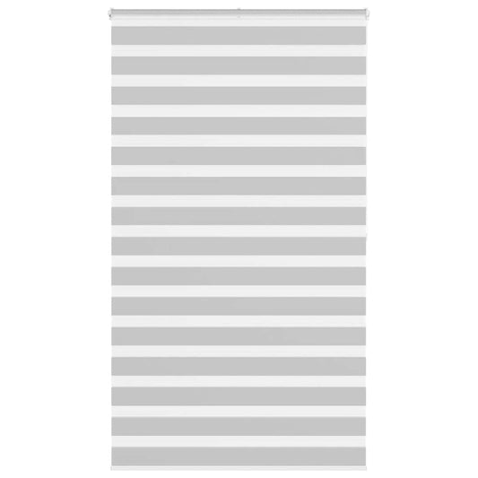 vidaXL Zebra Blind Light Grey 125x200cm Fabric Width 120.9cm Polyester
