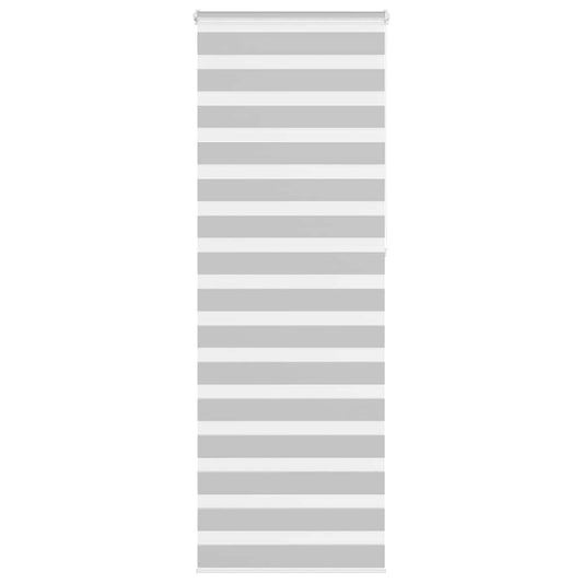 vidaXL Zebra Blind Light Grey 70x230 cm Fabric Width 65,9 cm Polyester
