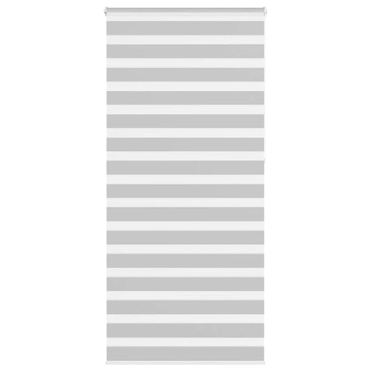 vidaXL Zebra Blind Light Grey 105x230cm Fabric Width 100.9cm Polyester