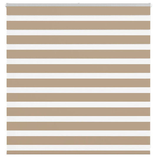 vidaXL Zebra Blind Sand Brown 150x100 cm Fabric Width 145.9 cm