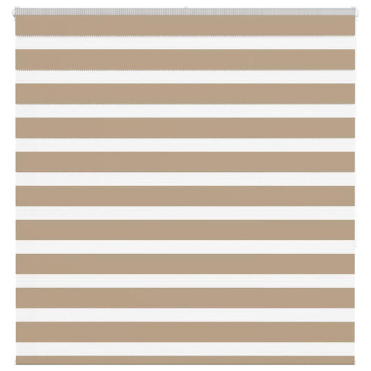 vidaXL Zebra Blind Sand Brown 145x150 cm Fabric Width 140.9 cm