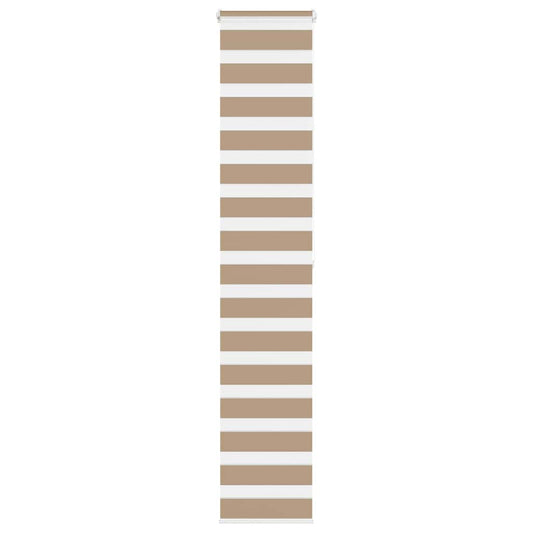 vidaXL Zebra Blind Sand Brown 40x200 cm Fabric Width 35,9 cm Polyester