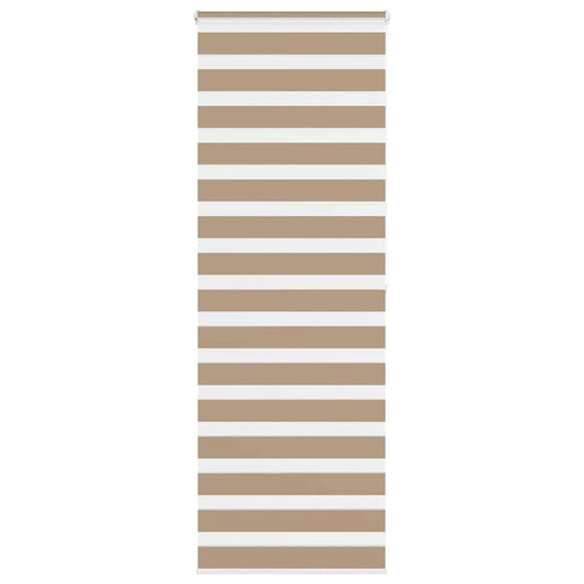 vidaXL Zebra Blind Sand Brown 70x200 cm Fabric Width 65,9 cm Polyester