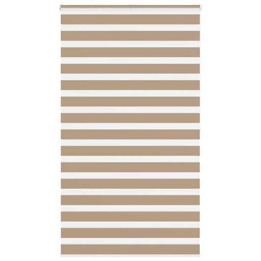 vidaXL Zebra Blind Sand Brown 120x200 cm Fabric Width 115.9 cm