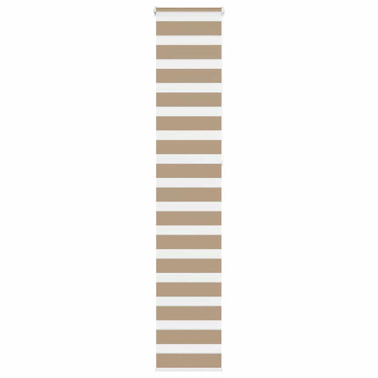 vidaXL Zebra Blind Sand Brown 45x230 cm Fabric Width 40,9 cm Polyester