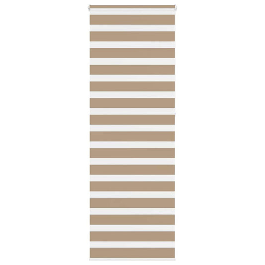 vidaXL Zebra Blind Sand Brown 90x230 cm Fabric Width 85,9 cm Polyester
