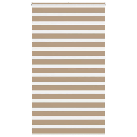 vidaXL Zebra Blind Sand Brown 120x230 cm Fabric Width 115.9 cm