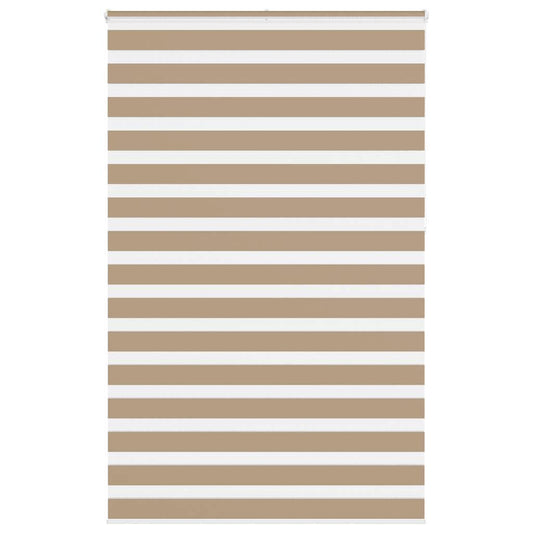 vidaXL Zebra Blind Sand Brown 145x230 cm Fabric Width 140.9 cm