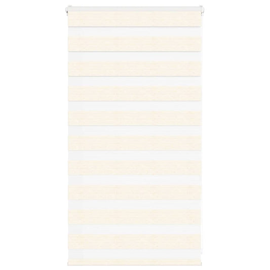 vidaXL Zebra Blind Marble Beige 85x100cm Fabric Width 80.9cm Polyester