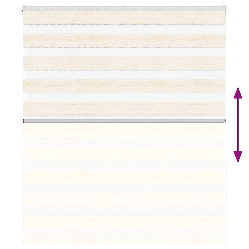 vidaXL Zebra Blind Marble Beige 125x100 cm Fabric Width 120.9 cm