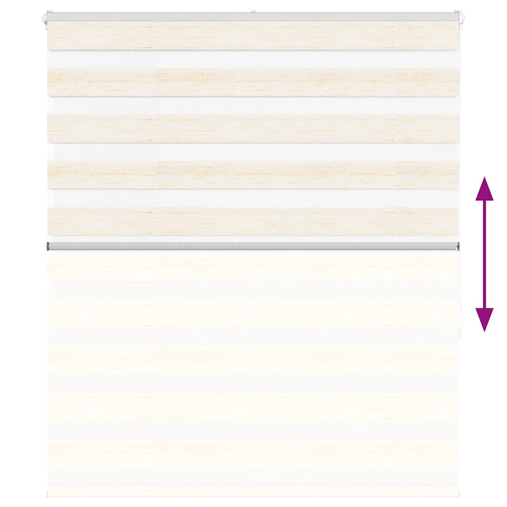 vidaXL Zebra Blind Marble Beige 135x150 cm Fabric Width 130.9 cm