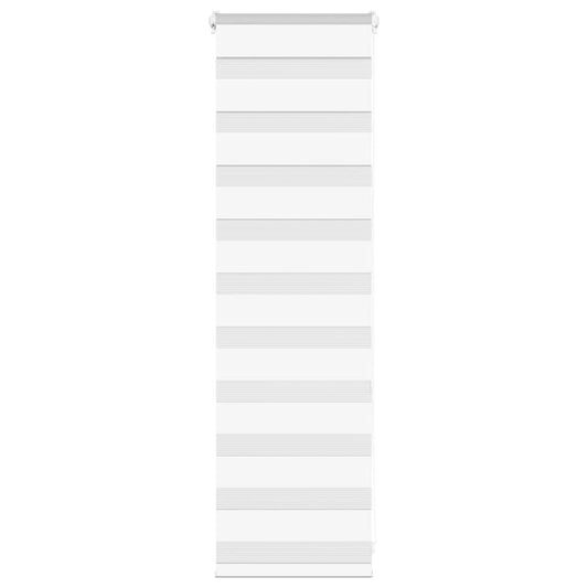 vidaXL Zebra Blind White 45x100 cm Fabric Width 40,9 cm Polyester
