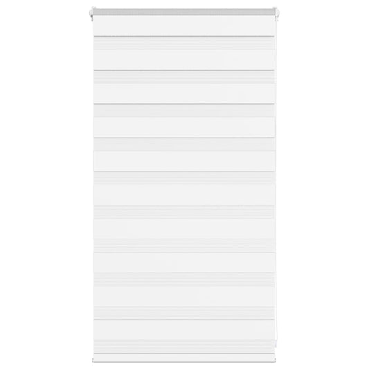vidaXL Zebra Blind White 75x100 cm Fabric Width 70,9 cm Polyester