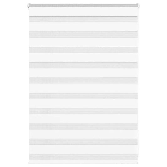 vidaXL Zebra Blind White 100x100 cm Fabric Width 95,9 cm Polyester