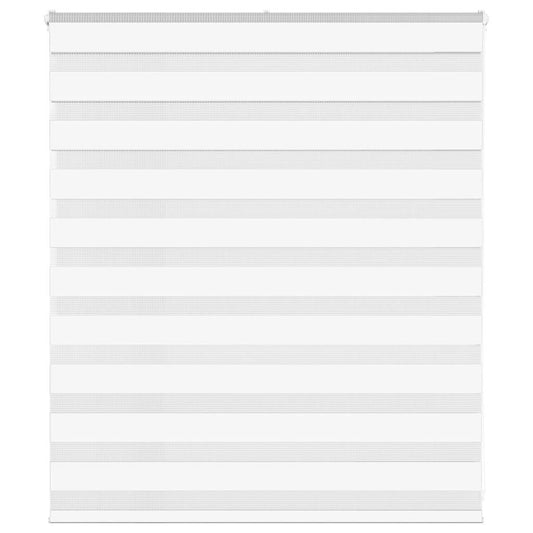 vidaXL Zebra Blind White 120x100 cm Fabric Width 115,9 cm Polyester