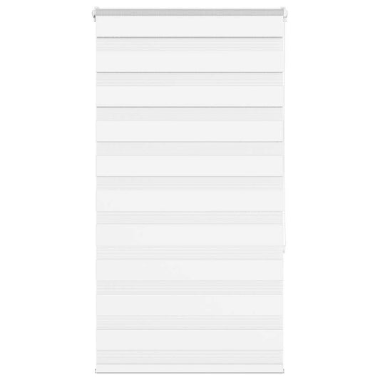 vidaXL Zebra Blind White 80x150 cm Fabric Width 75,9 cm Polyester