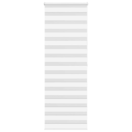 vidaXL Zebra Blind White 70x200 cm Fabric Width 65,9 cm Polyester