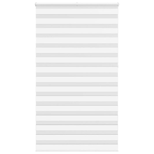 vidaXL Zebra Blind White 130x230 cm Fabric Width 125,9 cm Polyester