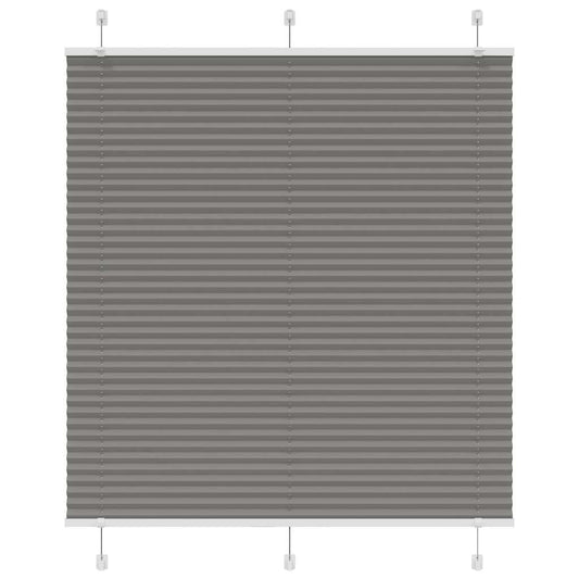 vidaXL Pleated Blind Anthracite 115x100 cm Fabric Width 114.4 cm