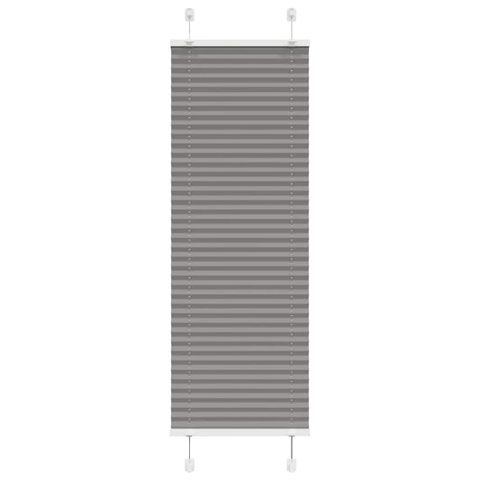vidaXL Pleated Blind Anthracite 45x150cm Fabric Width 44.4cm Polyester