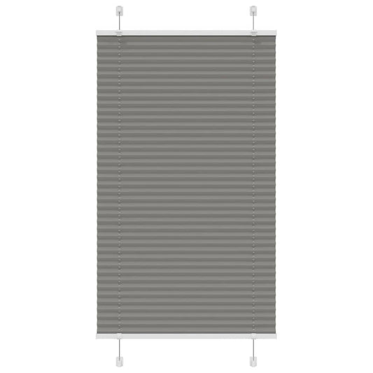 vidaXL Pleated Blind Anthracite 75x150cm Fabric Width 74.4cm Polyester