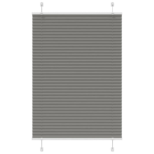 vidaXL Pleated Blind Anthracite 95x150cm Fabric Width 94.4cm Polyester