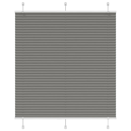 vidaXL Pleated Blind Anthracite 120x150 cm Fabric Width 119.4 cm