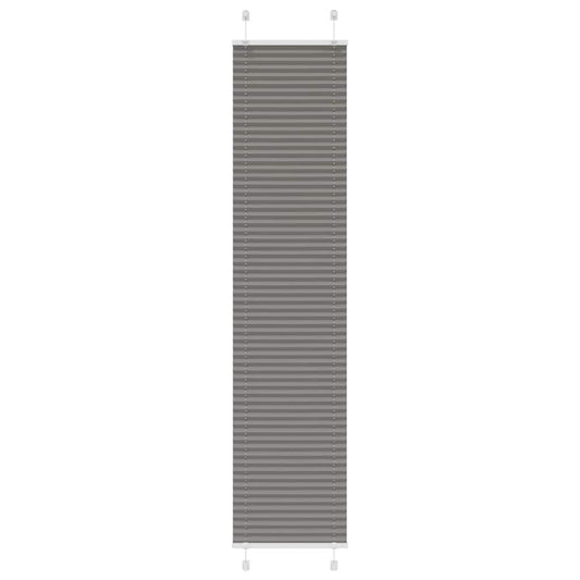 vidaXL Pleated Blind Anthracite 40x200cm Fabric Width 39.4cm Polyester