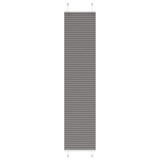 vidaXL Pleated Blind Anthracite 45x200cm Fabric Width 44.4cm Polyester