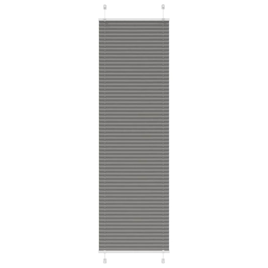 vidaXL Pleated Blind Anthracite 55x200cm Fabric Width 54.4cm Polyester